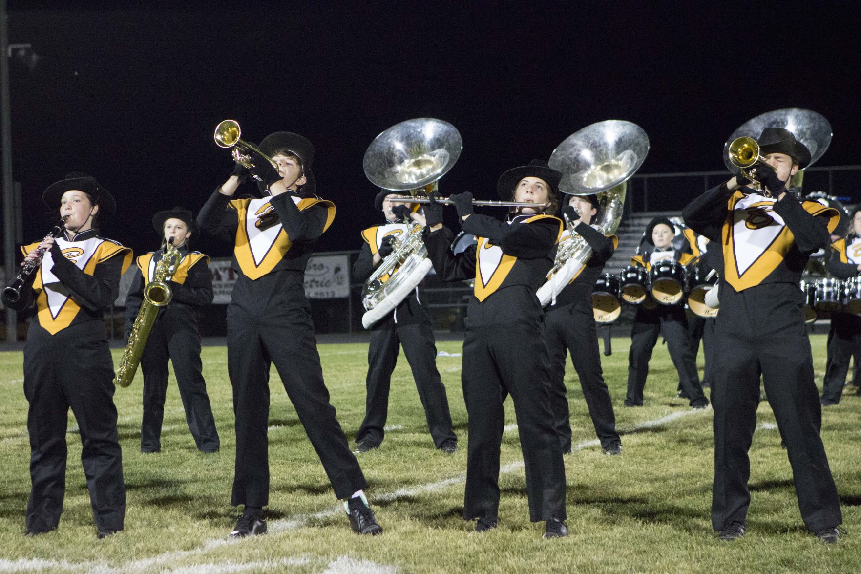 Bison marching band